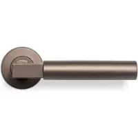 In-Door Deurklink Bauhaus op rozet donker brons