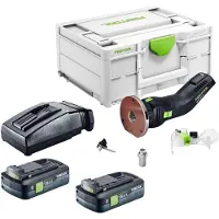 Festool OFKC 500 R3 EB-Basic accu-kantfrees 18 V 10 mm borstelloos + 2x accu 4,0 Ah + oplader + Systainer