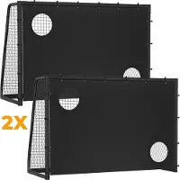 OEM Groot voetbaldoel van staal met een PE-net, afmetingen: 300 x 200 x 120 cm.