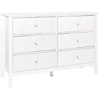 Beliani ASSISI - Dressoir 6 lades - Wit - MDF