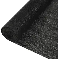vidaXL Privacynet 195 g/m² 1,8x25 m HDPE zwart
