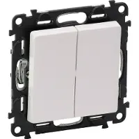 Legrand Valena Life Doppelschalter Schalter 6A weiß (752118)
