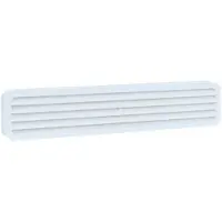 Nedco Deurrooster 451,5X91,7Mm 2-delig Wit