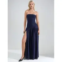 Hiccups for Kids Strapless Maxi Jurk met Sleuf