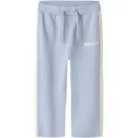 Name it Broek pastelblauw / lichtgeel / wit