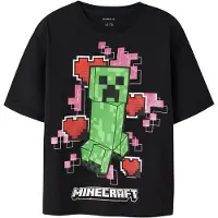 Name it Top 'Minecraft' limoen / rosa / rood / zwart