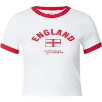 Levi's Shirt 'England Ringer Tee' rood / wit