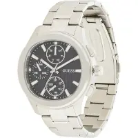 GUESS Analoog horloge 'Palmer' zwart / zilver