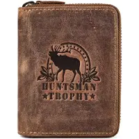 Green Burry Huntsman Portemonnee RFID-bescherming Leder 10 cm - Unisex - Horizontaal - brown 1