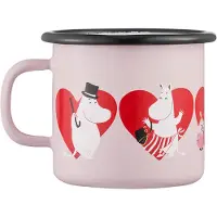 Muurla Moomin emaille mok 25 cl Heart