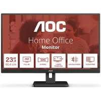 AOC 24E3UM, 60,5 cm (23,8"), 24E3UM, 16:9, HDMI+DP+USB, VA, zwart, detailhandel