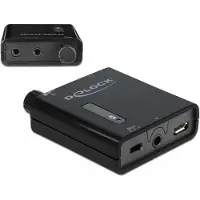 DeLOCK Draagbare stereo hoofdtelefoonversterker met twee uitgangen