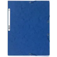 Exacompta 3-klepsmap 55502E A4 Karton Elastiek 24 (B) x 32 (H) cm Blauw 25 Stuks
