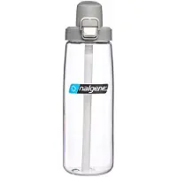 Nalgene Waterfles Straw Bottle Clear / Gray Cap 650 ml