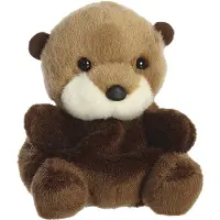 Aurora Palm Pals Serie - Wydra Knuffel - 12 cm - Bruin - Zacht
