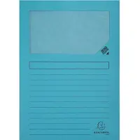 Exacompta Forever Lichtblauwe A4 Onderfolder Pakket - 100 Stukken (4 Eenheden)