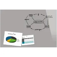 Sigel Be!Board Glasbord Magnetisch 60 cm (H) Grijs