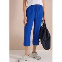 Cecil Dames 3/4 broek met wijde pijpen in Loose Fit - Blauw - L