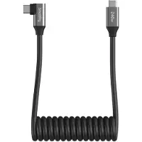 SmallRig 5730 USB-C Coiled Straight-to-Angled Data Cable