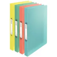 Esselte Colour'Breeze ringmap, 2 ringen, PP, ft A4, met soepele kaft, assorti 12 stuks