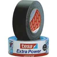 TESA extra Power Universal, ft 50 mm x 50 m, zwart 6 stuks