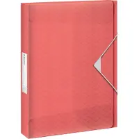 Esselte Colour'Breeze elastobox, ft A4, 2,5 cm, koraal 2 stuks