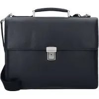 Leonhard heyden Berlin aktetas leer 40 cm Laptopvak zwart