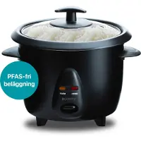 Champion Rijstkoker Mini, keramisch, 0,6 liter, 300W, model RK400, zwart