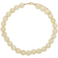 Manfield Beige parelketting | Maat adult