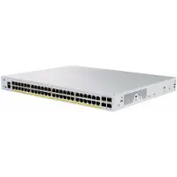Cisco CBS350-48FP-4X, Beheerd, L2/L3, Gigabit Ethernet (10/100/1000), Geschikt voor rackmontage