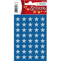 Herma Stickers ster folie zilver, Ø 13 mm - 20 stuks
