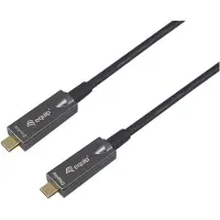 Equip 119463 USB-C naar C Active Optical kabel, M/M, 15m, PD 60W, 4K/60Hz, 10Gbps, Video+Data+PD