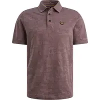 PME Legend Shirt 'Polo shirt with allover jacquard pattern' lila