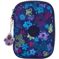 Kipling Tas '100 PENS' lichtblauw / groen / donkergroen / lila