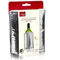 Sans marque Vacu-vin Actieve Koeler Wijn Zilver, Chroom