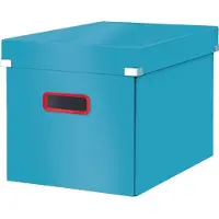 Leitz Opbergdoos - - Click &amp; Store - Vouwbaar - Stevig karton - Blauwe kleur