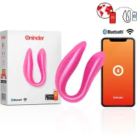 Oninder - LISBOA G-SPOT & CLITORAL STIMULATEUR ROSE - APPLICATION GRATUITE