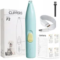 INF Elektrische tondeuse voor huisdieren - Zachte, stille trimset voor honden en katten Blue