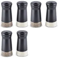 Semoic Peperstrooiers met Verstelbare Gietgaten, Elegante Roestvrijstalen Zout- en Peperdispenser, Perfect voor Zeezout, 6 Stuks