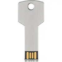 Zandona Hoge Capaciteit Metalen Sleutelvormige USB-Stick 32GB Zilver Real Capacity Storage Devices U Disk