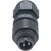 Hirschmann 934 124-100 CA 3 LS CA-serie rechte kabelstekker 3 + PE