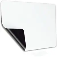 INF Magnetisch whiteboard voor koelkast - A3 en A4, zacht magnetisch met veeg schoon oppervlak White A4