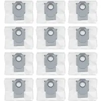 INF Stofzuigerzakken Geschik voor Roborock S7 Maxv Ultra/S7 Pro Ultra/Q5/Plus/Q7/Plus/Max/Plus 12-pack