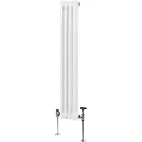 MonsterShop Traditionele 2-kolomsradiator - 1500 x 202 mm - Wit