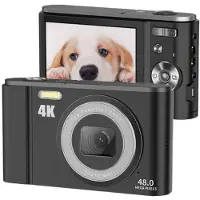 INF Digitale camera 48 MP 16x zoom 4K-video Black