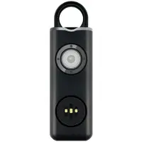 INF Draagbaar aanvalsalarm / zelfverdedigingssirene 130 dB Black