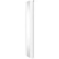 Monster Ovaal verwarmingsradiator met spiegel - 1800mm x 380mm - Wit
