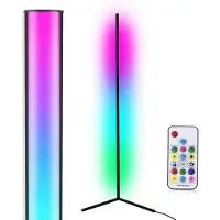 INF LED-vloerlamp hoeklamp RGB kleurwisselend Zwart