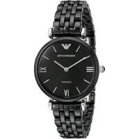 Emporio Armani AR1487 Zwart Keramisch Dameshorloge