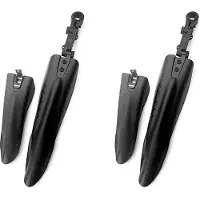 Semoic 4x Zwarte Mountainbike Fiets Raceband voor Achter Spatbord Spatbord Set Spatbord Grote Vliegende Vis